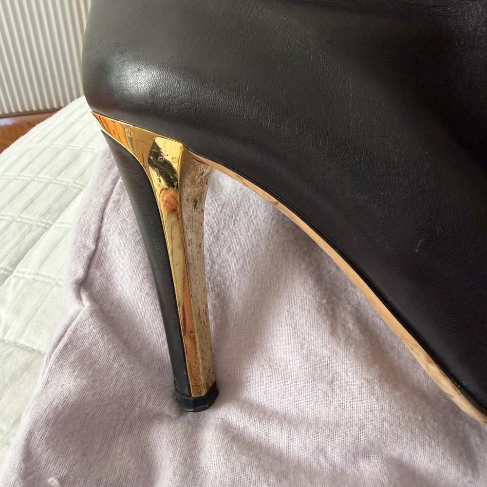 Jimmy Choo black knee high boots